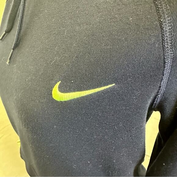Nike Women’s Dri-FIT Hoodie Size XS Navy Blue “Just Do It” Pullover - Picture 4 of 12